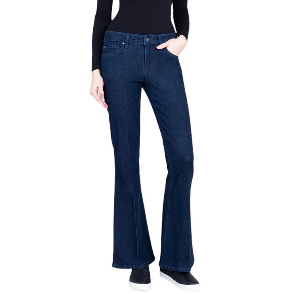 EUC Level 99 Flare Jeans in Rinse 26 2 Dark wash denim - Picture 3 of 16